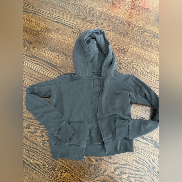 Nili Lotan asphalt hoodie raw unfinished design with a tear XS - Picture 1 of 5